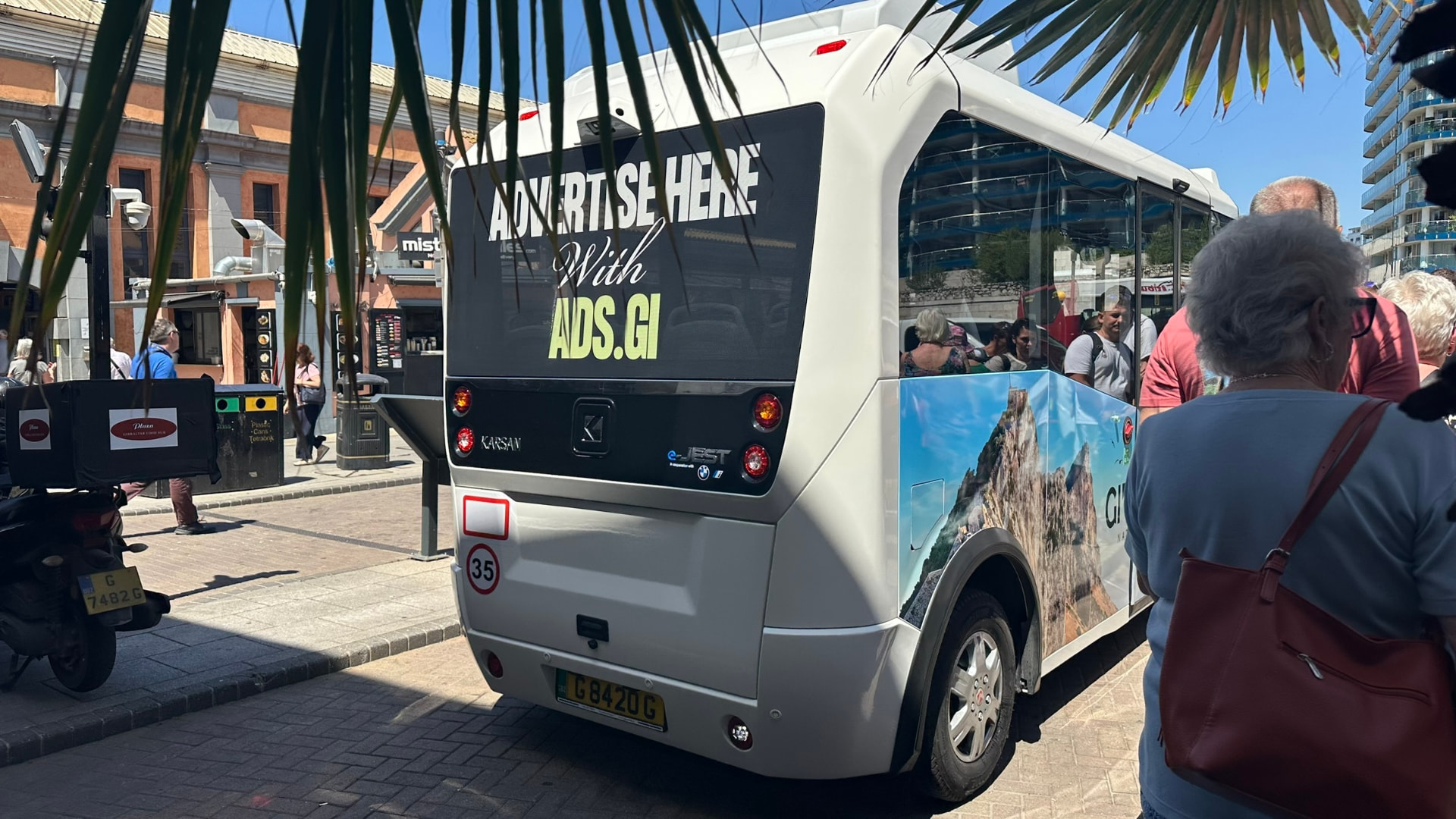 Gibraltar Upper Rock Shuttle Buses (Rear)